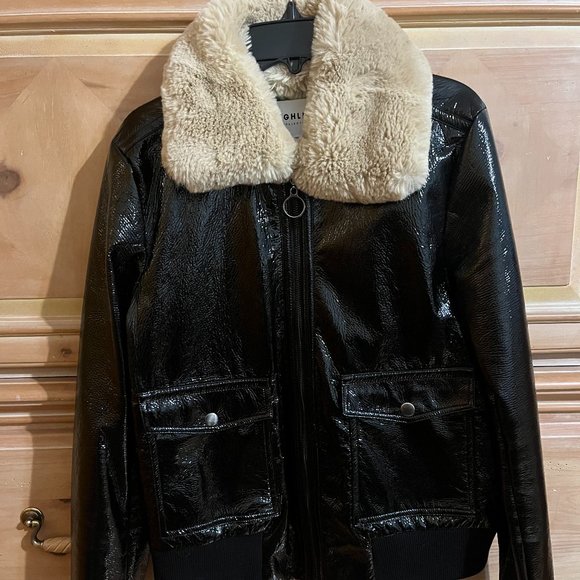 highline collective Jackets & Blazers - Faux Leather Jacket